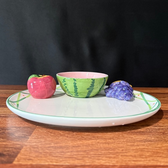 WORLD BAZAARS INC Fruit Serving Tray with Bowl - Picture 9 of 12